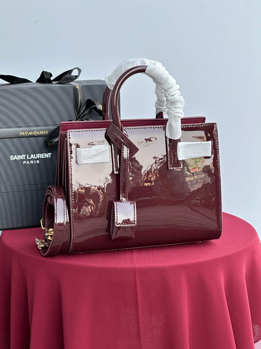 YSL Luxury Patent Leather Handbag